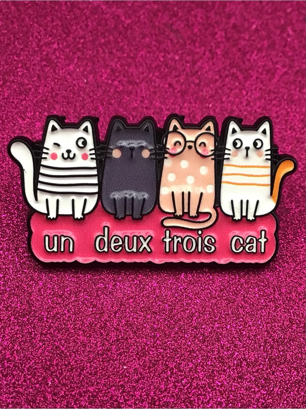 French Cats Enamel Pin